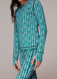 Abstract Wave Layered Legging